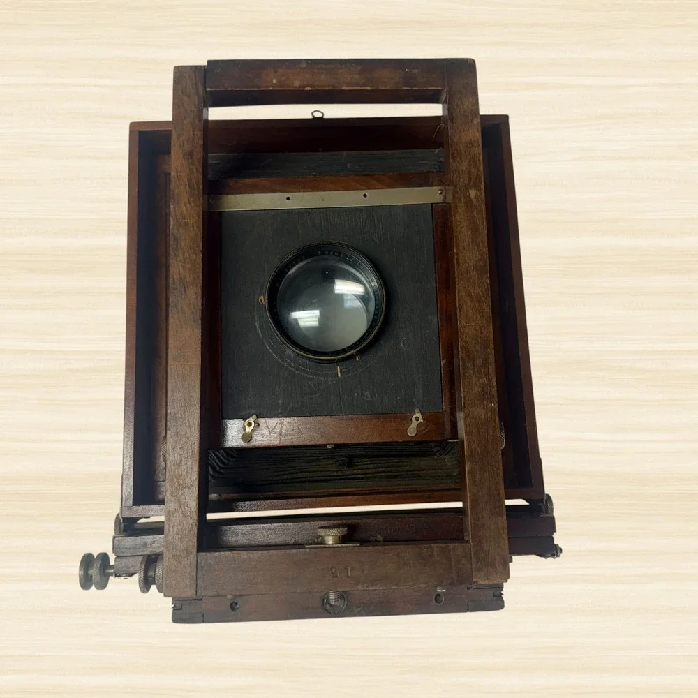 Gundlach 8x10 View Camera Wollensak Velostigmat 12in F4.5 Antique Wood